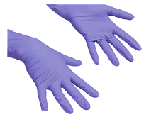 ЛайтТафф Перчатки нитриловые пурпурн/синий размер XL - Цена: 1 760 руб. - Перчатки защитные - Магазин Белый Лис