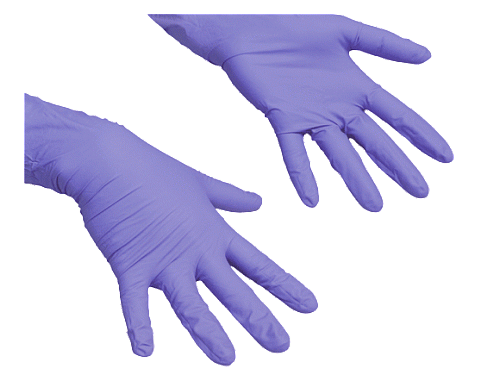 ЛайтТафф Перчатки нитриловые пурпурн/синий размер XL - Цена: 1 760 руб. - Перчатки защитные - Магазин Белый Лис