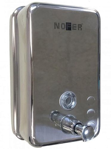 NOFER 03041.B Диспенсер для мыла INOX глянцевый прямоугольный с пластиком внутри 1200 мл. от магазина Белый Лис