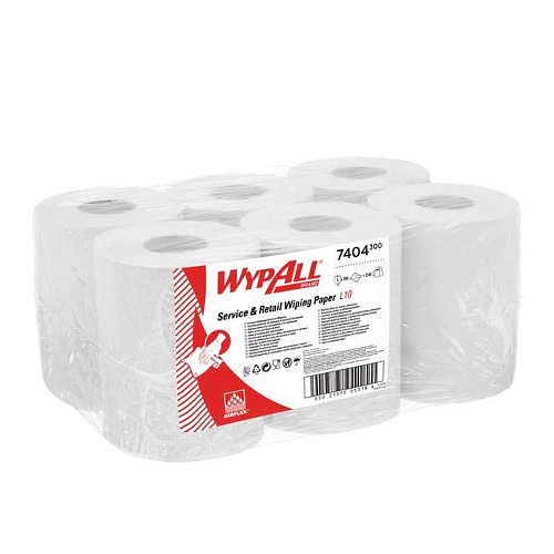 7404 WypAll® L10 Протирочный материал для общественных зон - С центральной подачей, белый от магазина Белый Лис
