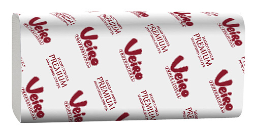 Veiro Professional Premium KW309 двухслойные листовые полотенца W-сложения от магазина Белый Лис