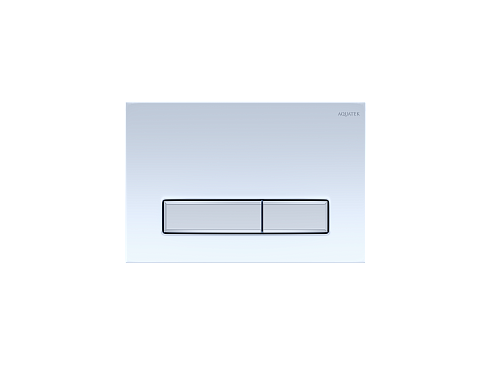 Панель смыва Aquatek Slim Белая глянец (клавиши прямоугольные никель) KDI-0000022 от магазина Белый Лис