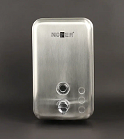 NOFER 03041.S Диспенсер для мыла INOX матовый прямоугольный с пластиком внутри 1200 мл.  от магазина Белый Лис
