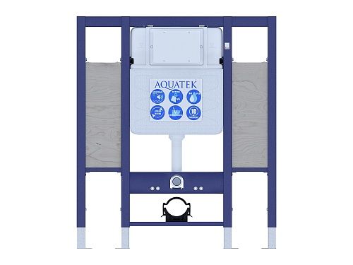 Инсталляция для подвесного унитаза для лиц с ограниченными возможностями (для установки поручней и опор) Aquatek INS-0000015, 1130*950*100 мм от магазина Белый Лис