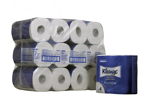 Kimberly-Clark 8484 KLEENEX Четырехслойная туалетная бумага в стандартных рулонах от магазина Белый Лис
