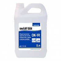 SARAYA Smart San OK-1R Жидкое щелочное средство для чистки газовых плит, грилей и духовых шкафов 5 л - Цена: 1 043.28 руб. - Чистящие и моющие средства - Магазин Белый Лис