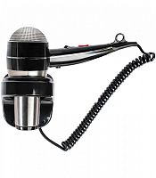 NOFER 02058.S Фен HOTELline настенный с антивандальной защитой 1800 W черный/матовый, от магазина Белый Лис