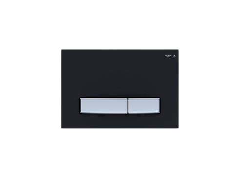 AQUATEK KDI-0000026 (009D-1) Панель смыва Slim Черный матовый (клавиша прямоугольная, никель) от магазина Белый Лис