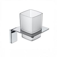 Подстаканник одинарный матовое стекло сплав металлов хром IDDIS Slide (SLISCG1i45) - Цена: 2 990 руб. - Стаканы для зубных щёток - Магазин Белый Лис