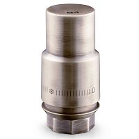 Термоголовка жидкостная Royal Thermo Design PRO М30х1,5 (матовый никель) - Цена: 3 800 руб. - Термоголовки и сервоприводы - Магазин Белый Лис