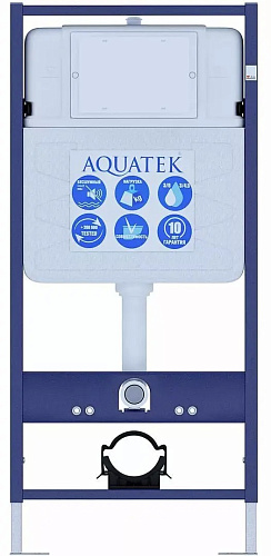 AQUATEK Standart 50 INS-0000012 Инсталляция для подвесного унитаза 1130х500х100+звукоизоляционная прокладка от магазина Белый Лис