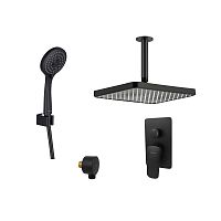 Комплект для душа Aquatek Вега AQ1073MB 4 в 1 AQ1046MB+AQ2071MB+AQ2454MB+AQ2010MB  - Цена: 24 050 руб. - Душевые комплекты - Магазин Белый Лис