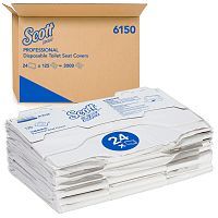 Kimberly-Clark 6150 Персональные покрытия на сиденье унитаза Scott Professional (24 картриджа по 125 л) от магазина Белый Лис