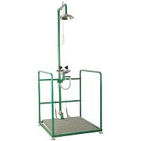 NOFER SCP730 Аварийная платформа Bocchi с раковиной для промывки глаз из полипропелена - Цена: 238 180 руб. - Аварийные души - Магазин Белый Лис