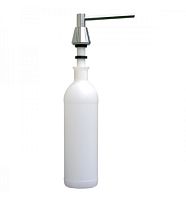 Merida DWP101 Дозатор для мыла монтируемый на столешнице, конус, полированный металлик, 1л - Цена:  - Дозаторы жидкого мыла для ванной - Магазин Белый Лис