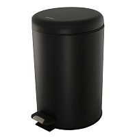 Ksitex BGR-20B Урна с механизмом поднятия крышки, чёрная, 20 л. - Цена: 3 300 руб. - Урны и контейнеры для мусора - Магазин Белый Лис