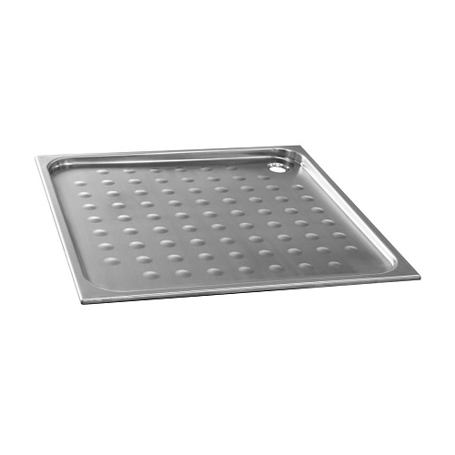 NOFER 13052.80.S Душевой поддон из нержавеющей стали 800x800 мм от магазина Белый Лис