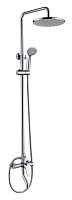 Душевая колонна Bravat Eler со смесителем для ванны (F6191238CP-A-RUS) - Цена: 24 940 руб. - Душевые комплекты - Магазин Белый Лис