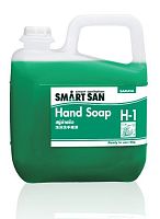 SARAYA Smart San H-1 антибактериальное жидкое пенное мыло, PH 9-11, канистра 5 кг - Цена: 1 101 руб. - Мыло-пена в канистрах - Магазин Белый Лис