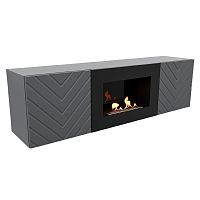 Тумба с биокамином Firelight BFP/P-1400V графит - Цена: 62 990 руб. - Биокамины - Магазин Белый Лис