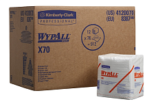 Kimberly-Clark 8387 WYPALL X70 нетканый протирочный материал (салфетки белые в пачке 76шт) от магазина Белый Лис