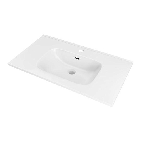 NOFER EV.101.C Раковина интегрированная в столешницу VOLTERRA 101х46х18, белая глянцевая от магазина Белый Лис