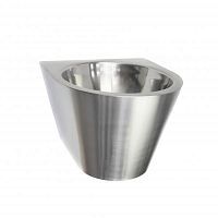 NOFER 13036.C.S Раковина из нержавеющей стали настенная круглая 270х360х300 - Цена: 35 915 руб. - Раковины подвесные - Магазин Белый Лис
