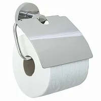 NOFER 16858.B Держатель для туалетной бумаги с крышкой NIZA глянцевый - Цена: 3 660 руб. - Держатели для туалетной бумаги  - Магазин Белый Лис