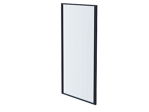 AQ ARI PI 09020BL Душевая дверь, распашная 900x2000 профиль черный, стекло прозрачное от магазина Белый Лис