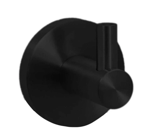 NOFER 16849.N Крючок для ванной одинарный NIZA черный - Цена: 1 880 руб. - Крючки - Магазин Белый Лис