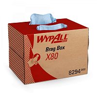 Kimberly-Clark 8294 WypAll X80 Протирочный материал - Упаковка BRAG* Box, Голубой/ синий (ех 8373) от магазина Белый Лис