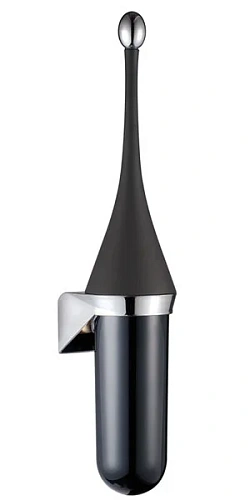 NOFER 09109.N Туалетный ёршик настенный Black - Цена: 7 460 руб. - Ершики - Магазин Белый Лис