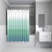 Штора для ванной комнаты IDDIS Horizon 200*200 см Blue Horizon (301P20RI11) - Цена: 1 690 руб. - Шторки для ванной - Магазин Белый Лис