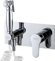 Смеситель с гигиеническим душем встраиваемый D&K Rhein Marx (DA1394501) - Цена: 10 948 руб. - Смесители D&K - Магазин Белый Лис