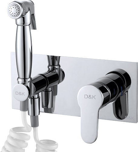 Смеситель с гигиеническим душем встраиваемый D&K Rhein Marx (DA1394501) от магазина Белый Лис