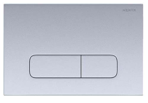 AQUATEK KDI-0000014 (002C) Панель смыва хром матовая, клавиши прямоугольные от магазина Белый Лис