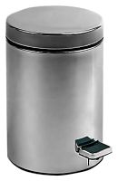 NOFER 09100.05.S Ведро из нержавеющей cтали 5 л. с педалью матовое - Цена: 2 745 руб. - Урны и контейнеры для мусора - Магазин Белый Лис