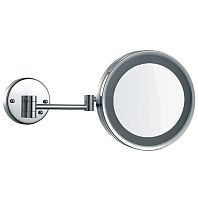 NOFER 08014 Зеркало для ваннойс подсветкой LED и увеличением х3 - Цена: 17 600 руб. - Зеркала для ванной - Магазин Белый Лис