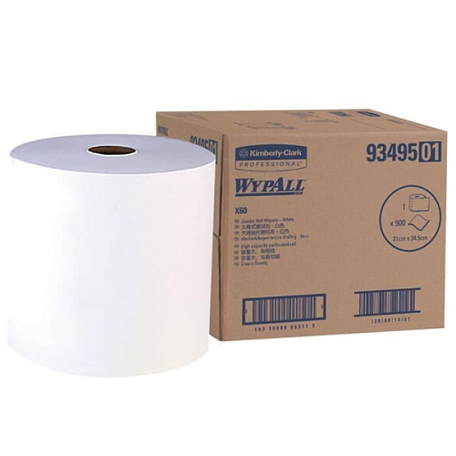 9349 Протирочный материал WypAll X60 Genral Clean белый в рулоне - 900 листов от магазина Белый Лис
