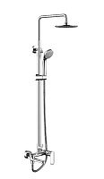 Душевая колонна Bravat Opal со смесителем для ванны (F6125183CP-A3-RUS) - Цена: 27 010 руб. - Душевые комплекты - Магазин Белый Лис
