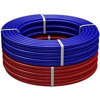 Труба гофрированная Royal Thermo 20 мм (для труб d16 Pex), синяя - Цена: 23.90 руб. - Гофрированный кожух - Магазин Белый Лис