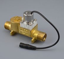 Прямой регулируемый электромагнитный клапан (Kopf KG-A31B) управления подачей воды для писсуара КАСКАД, подключение: наружная резьба G1/2  - Цена: 3 895 руб. - Комплектующие для писсуаров - Магазин Белый Лис