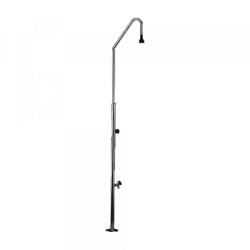 NOFER 13419.B Душевая стойа уличная с изливом для ног и одним винтовым краном от магазина Белый Лис