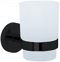 NOFER 16861.N Стаканчик для зубных щеток NIZA чёрный - Цена: 3 630 руб. - Стаканы для зубных щёток - Магазин Белый Лис