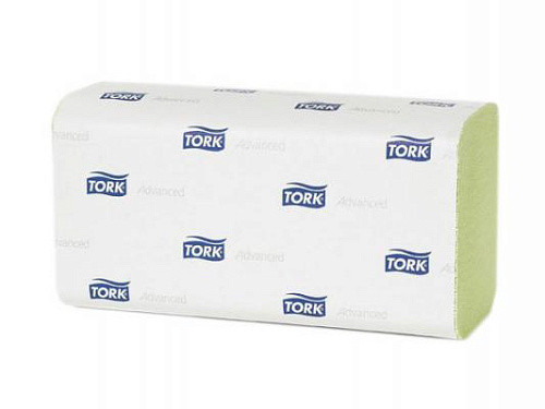 290179 Tork Advanced двухслойные листовые полотенца Singlefold сложения ZZ зеленые от магазина Белый Лис
