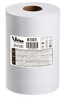 Veiro Professional Basic K101 Полотенца бумажные однослойные в рулонах 38x190x200 мм от магазина Белый Лис