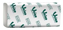 Veiro Professional Basic KV104 Полотенца бумажные листовые однослойные  V-сложения от магазина Белый Лис