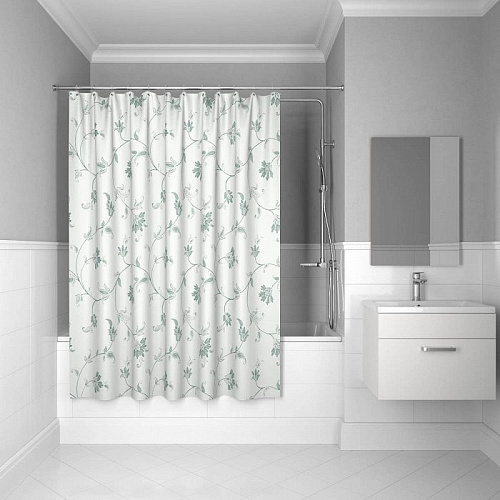 Штора для ванной комнаты IDDIS Elegant 200*200 см elegant silver (SCID132P) - Цена: 1 590 руб. - Шторки для ванной - Магазин Белый Лис