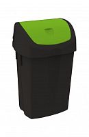 IPC Euromop 282133  Контейнер для мусора 25 литров, черный с качающейся крышкой Black is Green - Цена: 1 850 руб. - Урны и контейнеры для мусора - Магазин Белый Лис